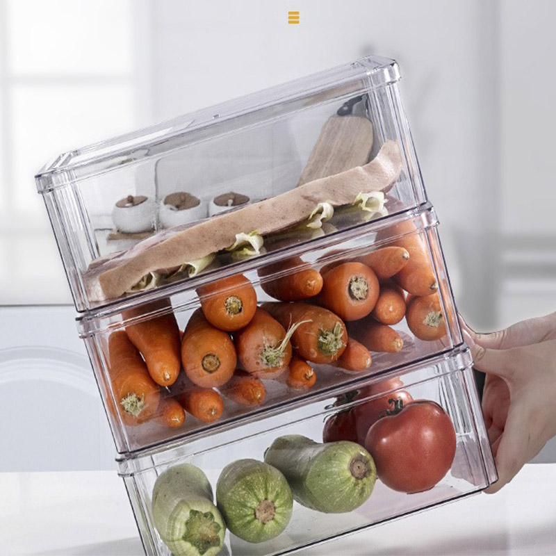 #Rectangular clear storage container