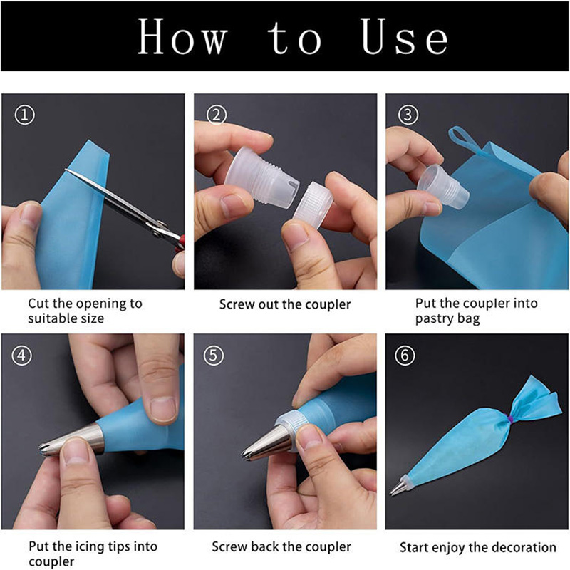 Plastic fabric dessert decorators Plastic fabric dessert decorators